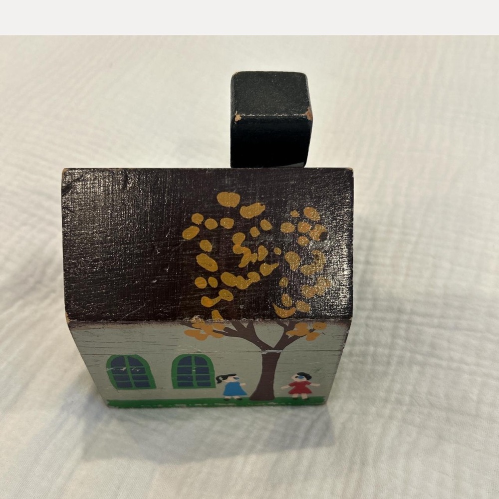 Vintage hand painted piggy bank